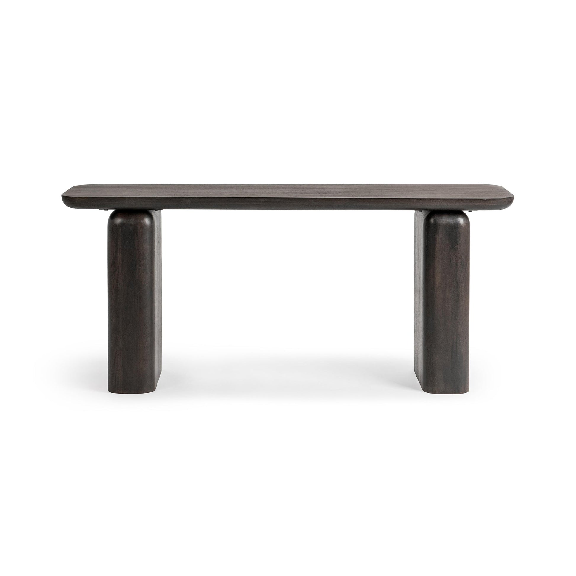 Truffle Roast Mango Wood Console Table Milan Console Table Collection