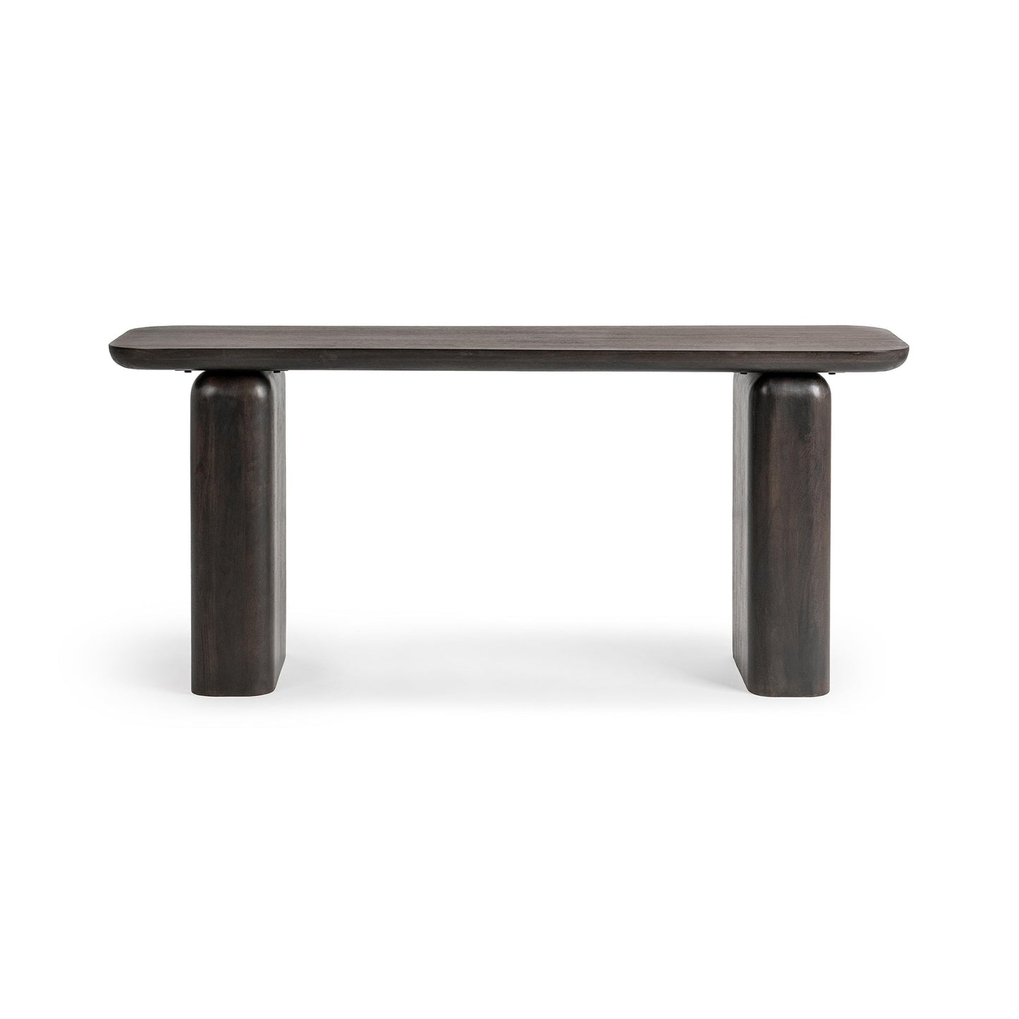 Truffle Roast Mango Wood Console Table Milan Console Table Collection