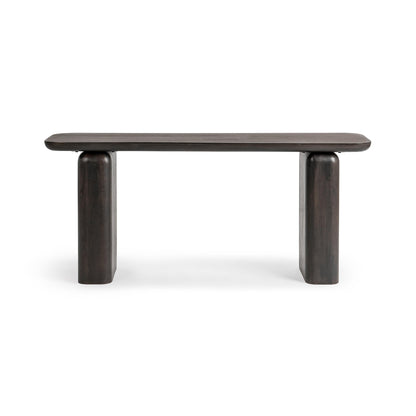 Truffle Roast Mango Wood Console Table Milan Console Table Collection