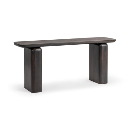 Truffle Roast Mango Wood Console Table Milan Console Table Collection