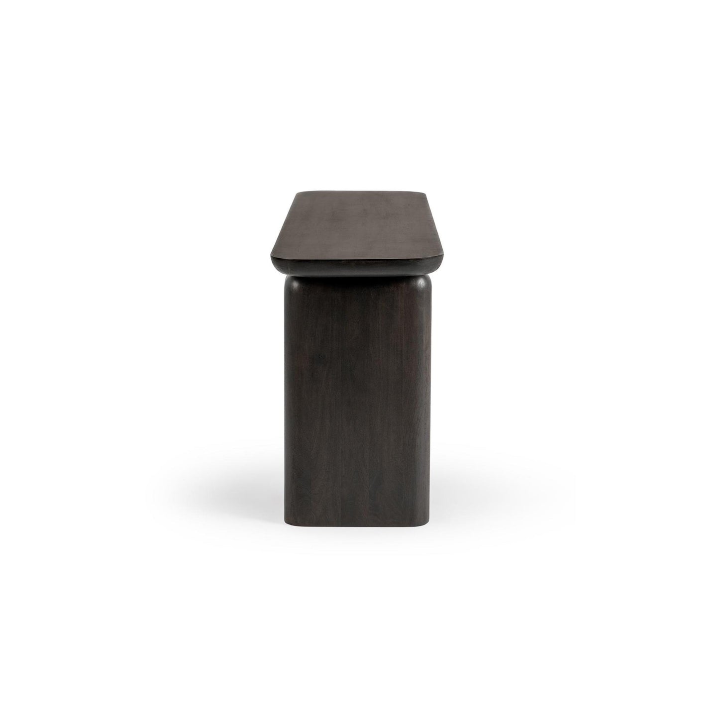 Truffle Roast Mango Wood Console Table Milan Console Table Collection