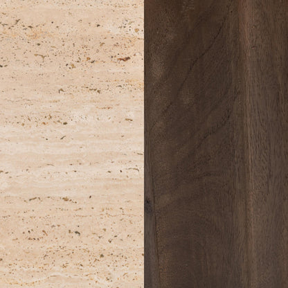 Cocoa Brown Travertine Coffee Table Baylee Coffee Table Collection