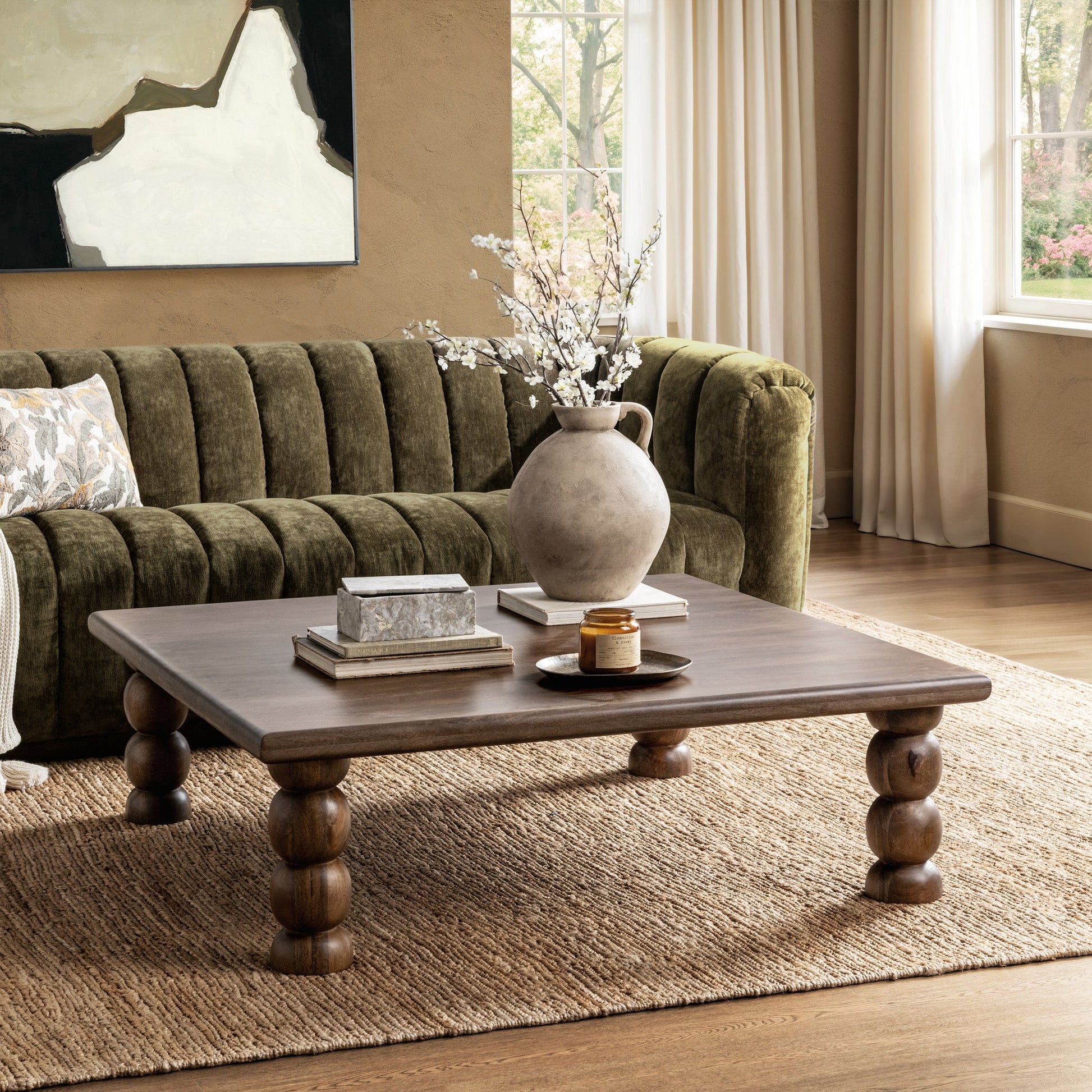 Tundra Brown Mango Wood Coffee Table Adir Coffee Table Collection