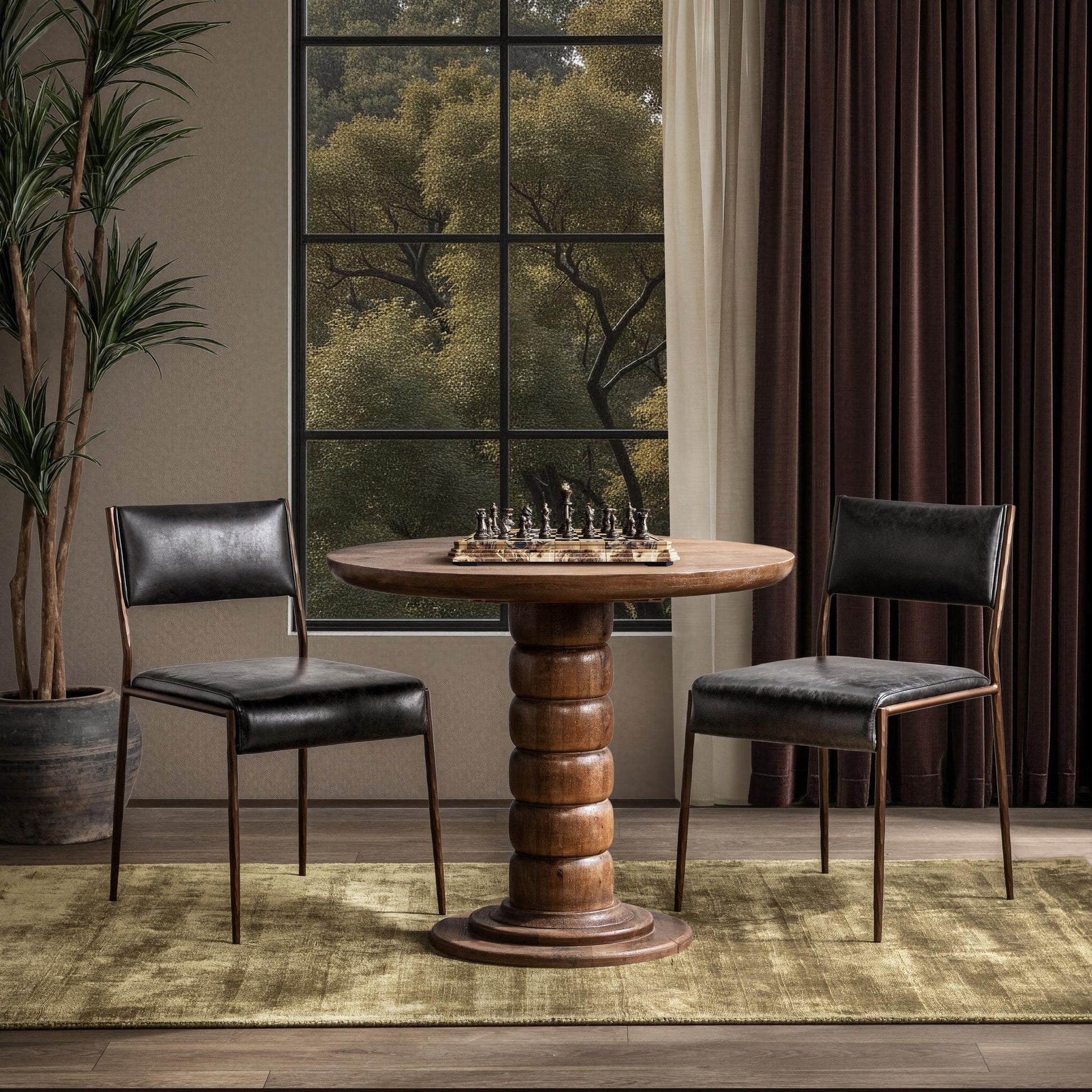 Pecan Brown Mango Wood Dining Table Hillrose Dining Table Collection