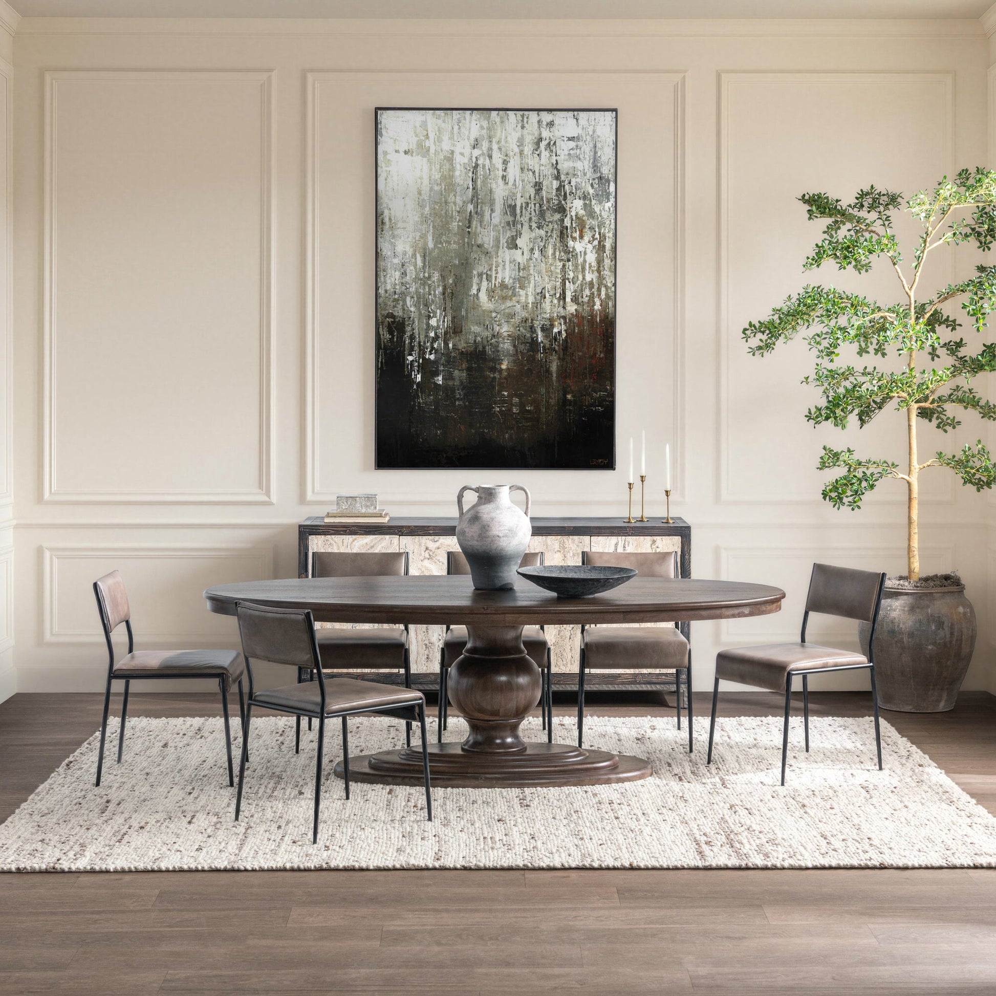 Brookside Dining Table Cocoa Brown
