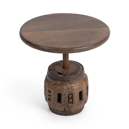 Natural Reclaimed Wood Accent & End Table Amira Accent Table Small Collection
