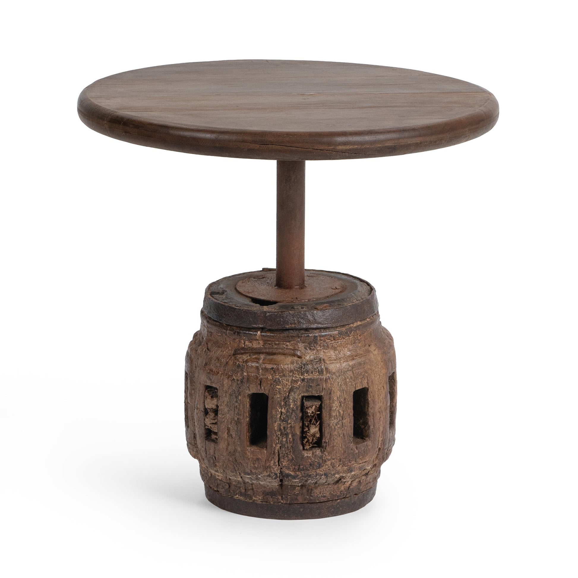 Natural Reclaimed Wood Accent & End Table Amira Accent Table Small Collection