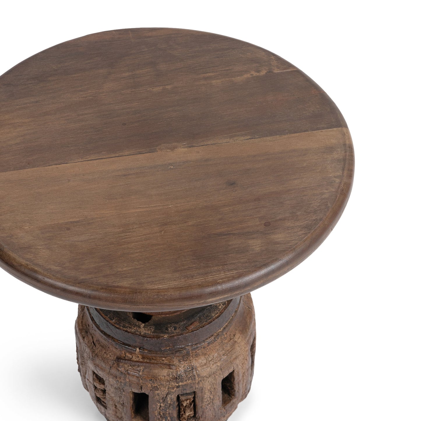 Natural Reclaimed Wood Accent & End Table Amira Accent Table Small Collection