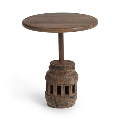 Natural Reclaimed Wood Accent & End Table Amira Accent Table Medium Collection