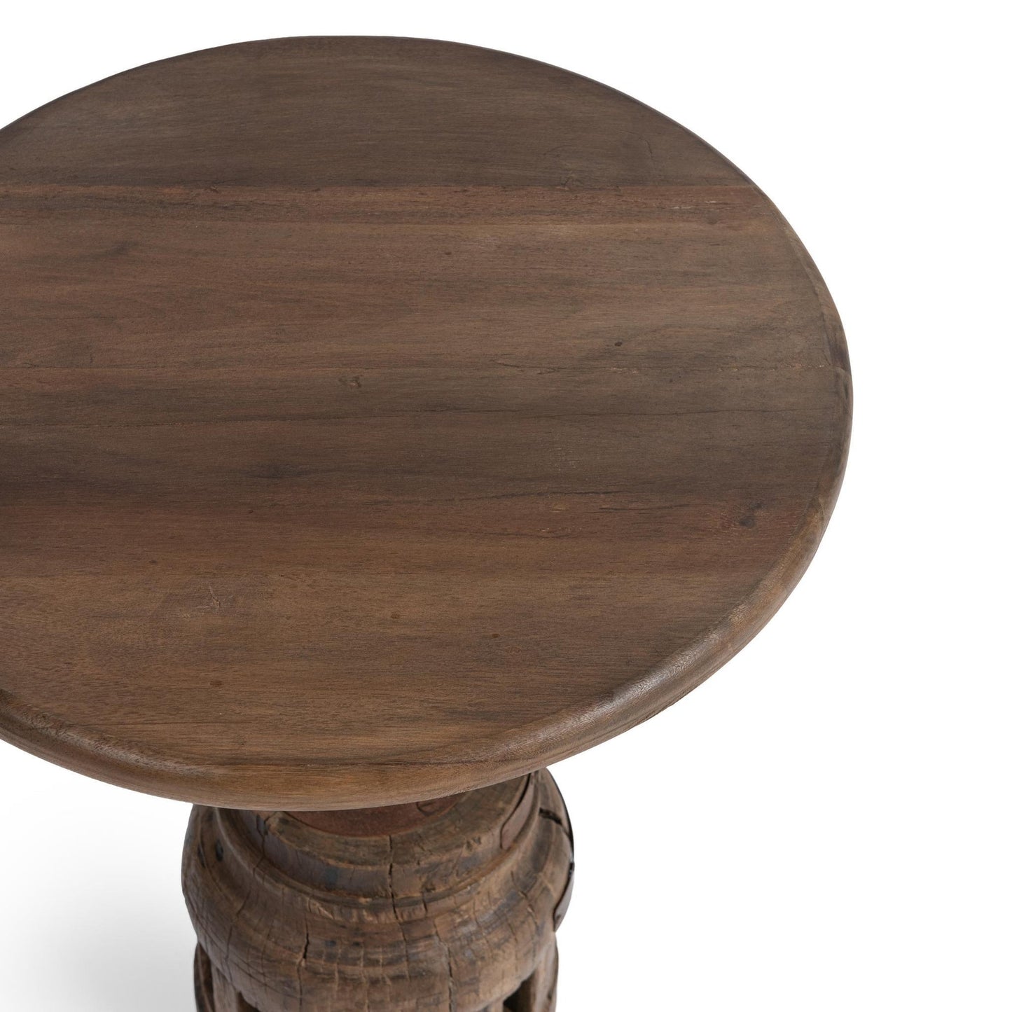 Natural Reclaimed Wood Accent & End Table Amira Accent Table Medium Collection