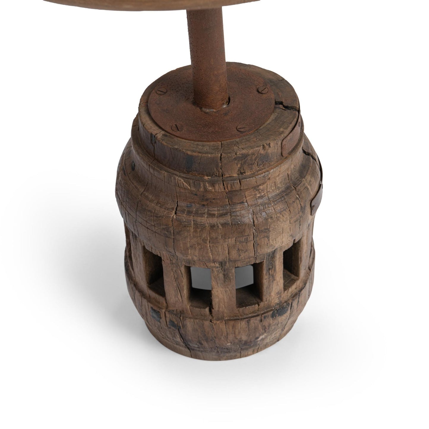 Natural Reclaimed Wood Accent & End Table Amira Accent Table Medium Collection