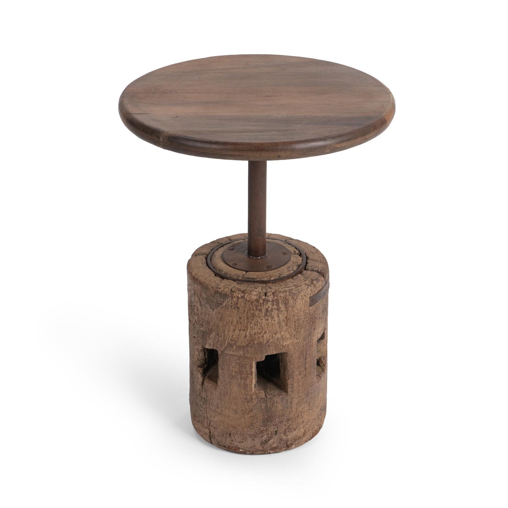 Natural Reclaimed Wood Accent & End Table Amira Accent Table Large Collection