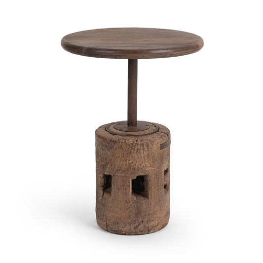 Natural Reclaimed Wood Accent & End Table Amira Accent Table Large Collection