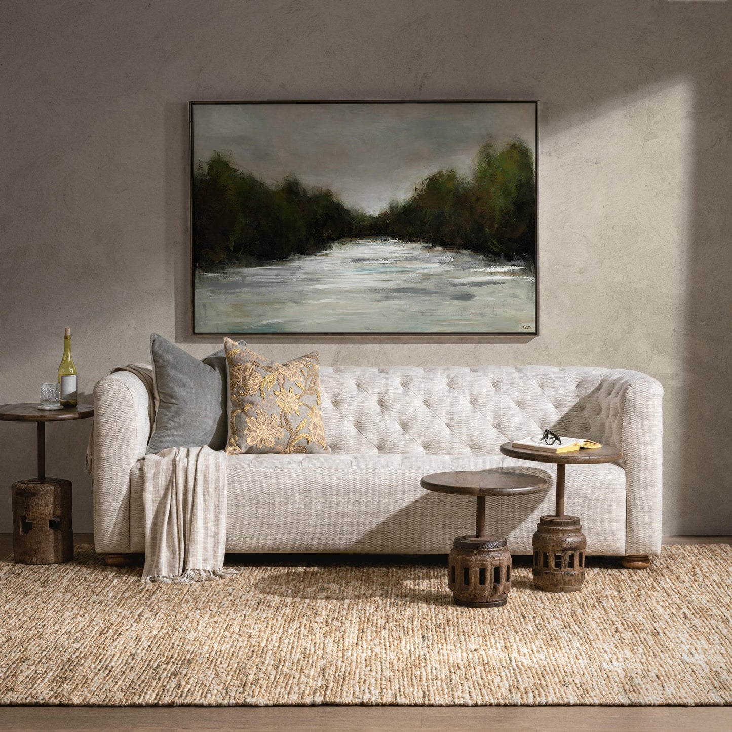 Natural Reclaimed Wood Accent & End Table Amira Accent Table Large Collection