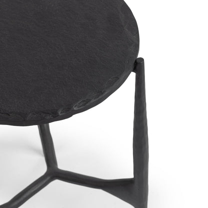 Charcoal Forge Stone Accent & End Table Luka End Table Collection