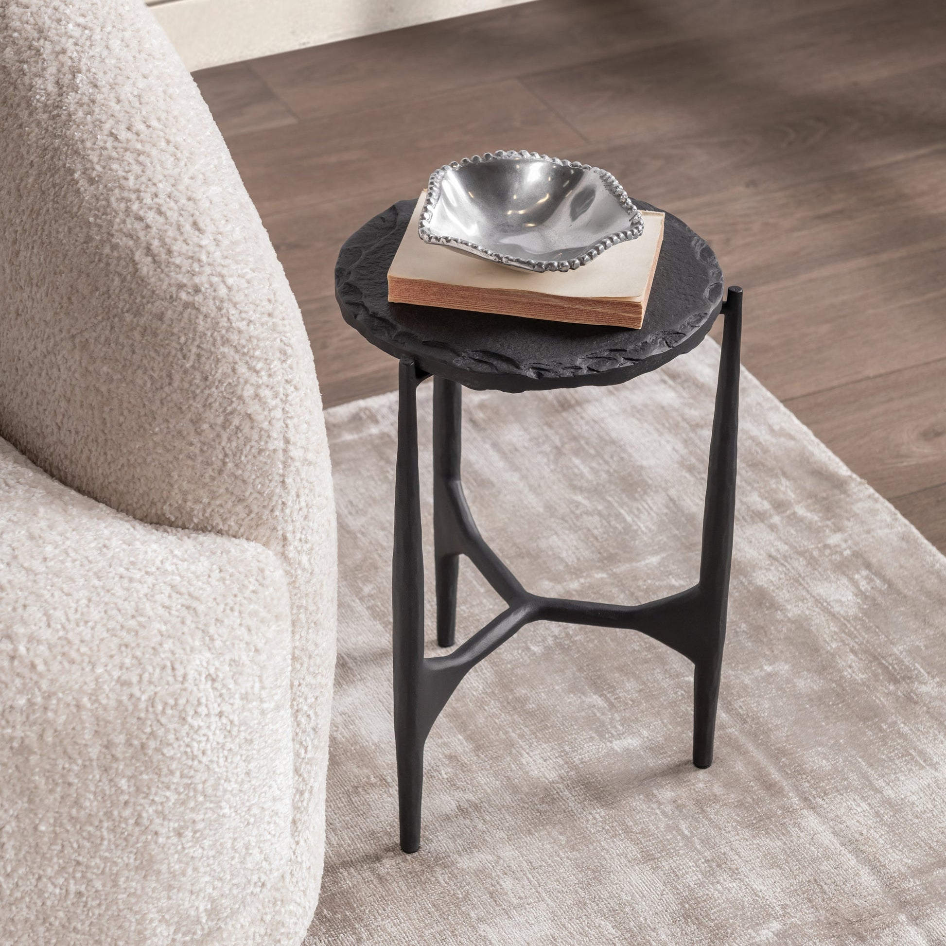 Charcoal Forge Stone Accent & End Table Luka End Table Collection
