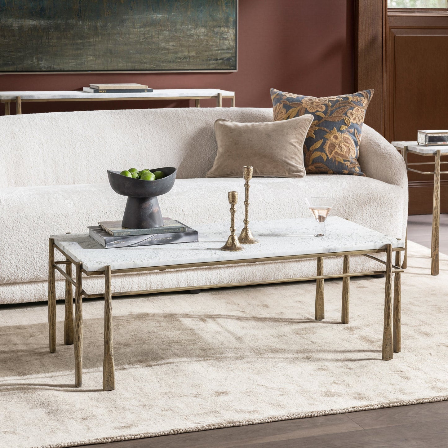 Moonstone White Marble Coffee Table Jasmine Coffee Table Collection