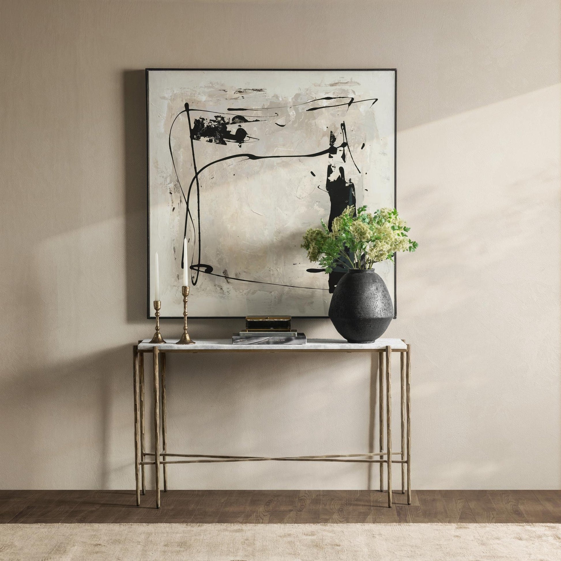 Moonstone White Marble Console Table Jasmine Console Table Collection