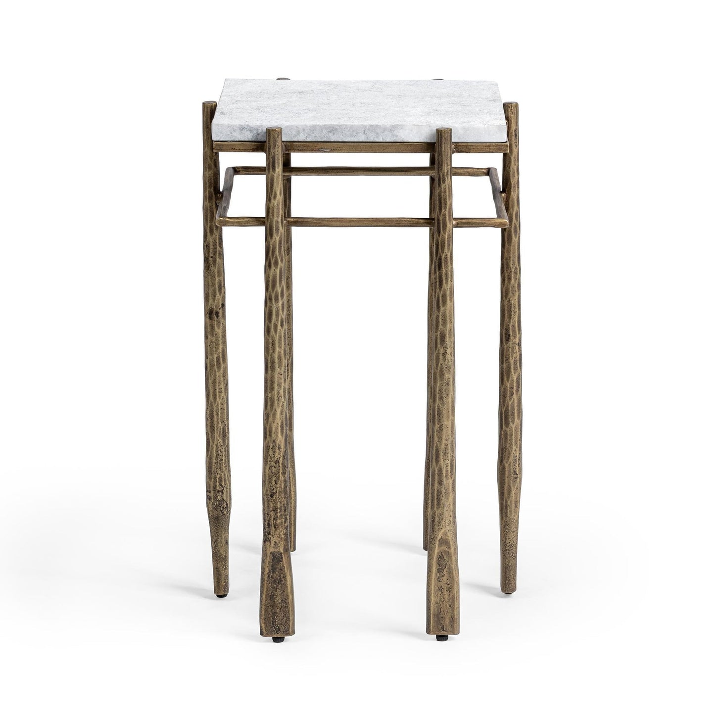 Moonstone White Marble Accent & End Table Jasmine End Table Collection