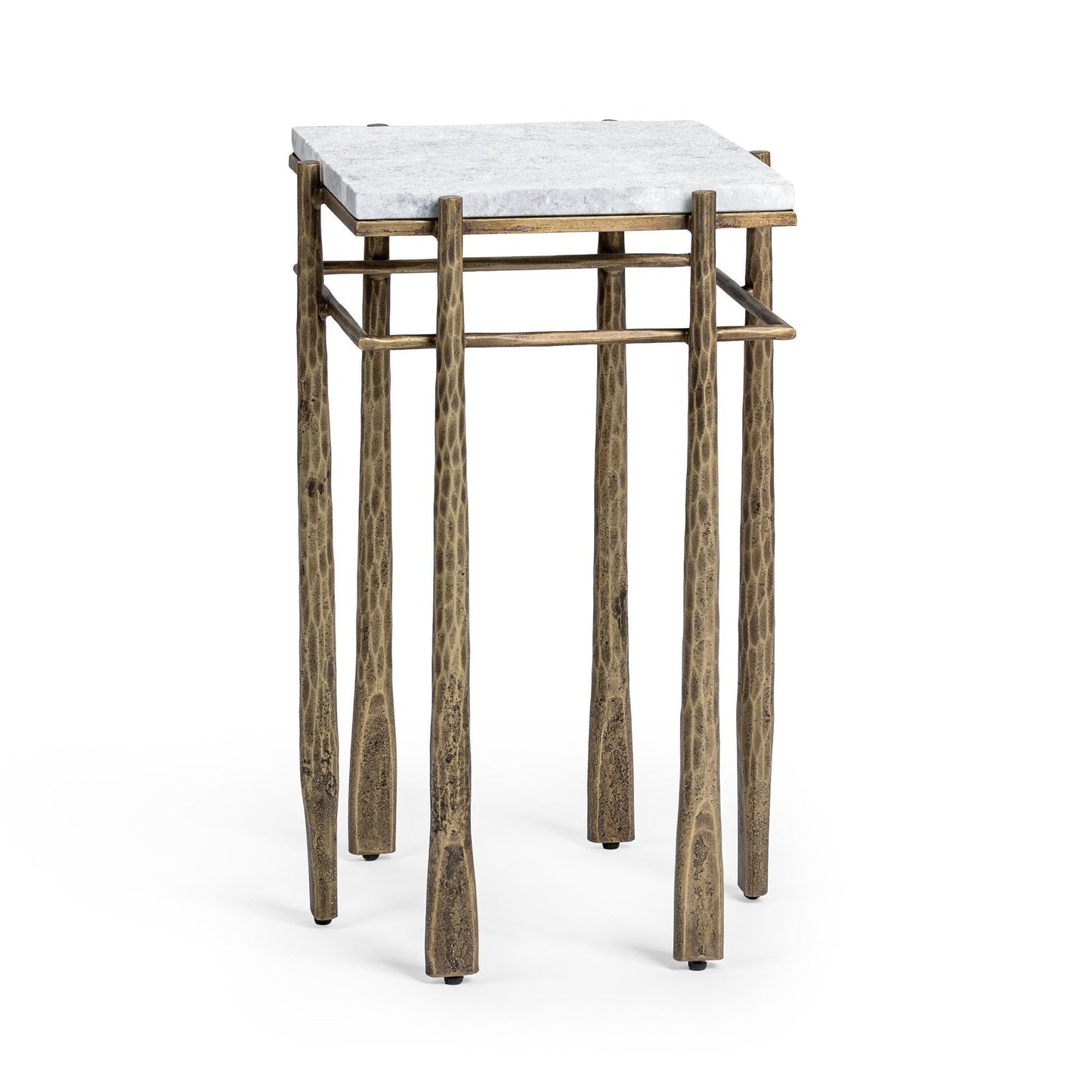Moonstone White Marble Accent & End Table Jasmine End Table Collection