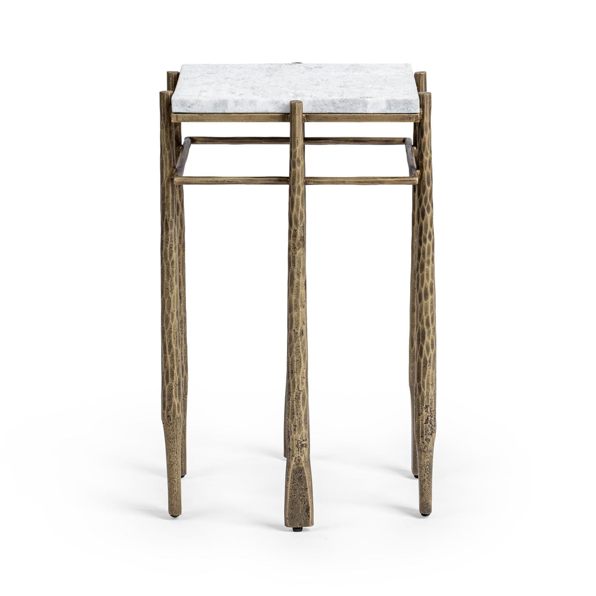 Moonstone White Marble Accent & End Table Jasmine End Table Collection