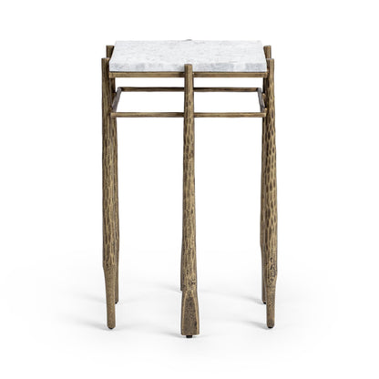 Moonstone White Marble Accent & End Table Jasmine End Table Collection