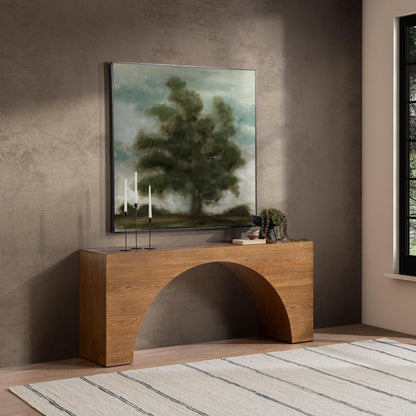 Canyon Dusk Oak Veneer Console Table Hellen Console Table Collection