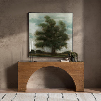 Canyon Dusk Oak Veneer Console Table Hellen Console Table Collection
