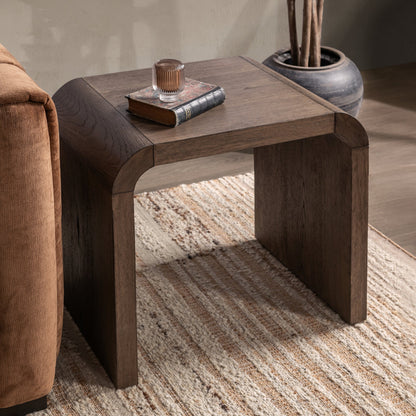 Walnut Ridge Oak Veneer Accent & End Table Levine End Table Collection