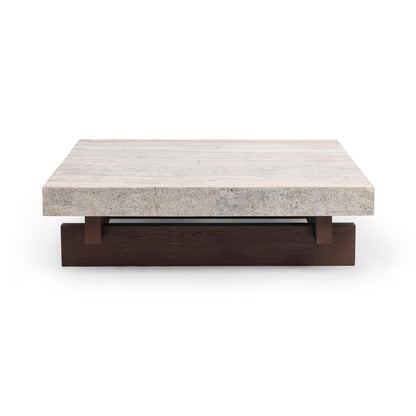 Riverstone Blend Travertine Coffee Table Alya Coffee Table Collection