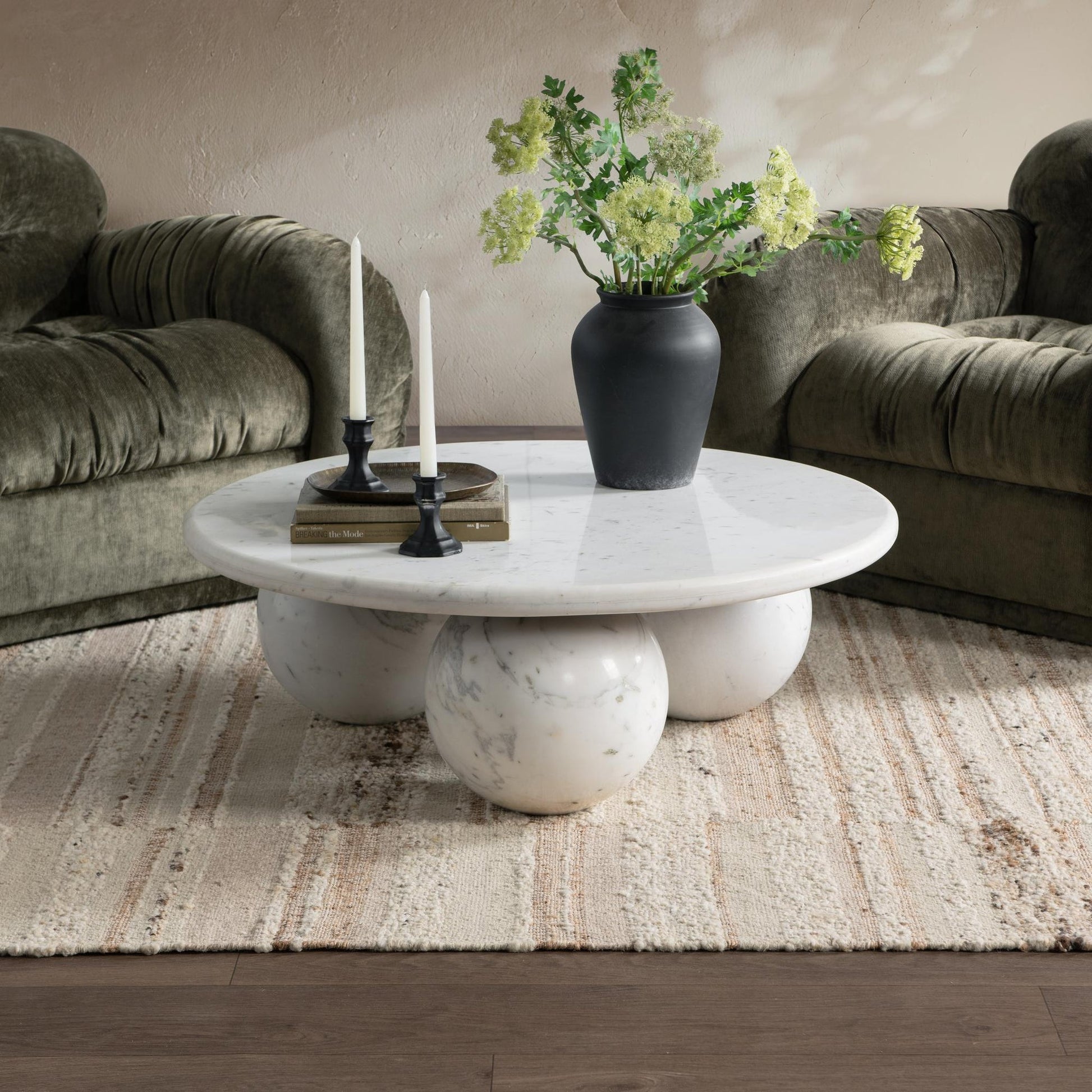 Atenea White Marble Coffee Table Castello Coffee Table Collection