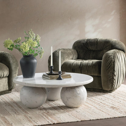 Atenea White Marble Coffee Table Castello Coffee Table Collection