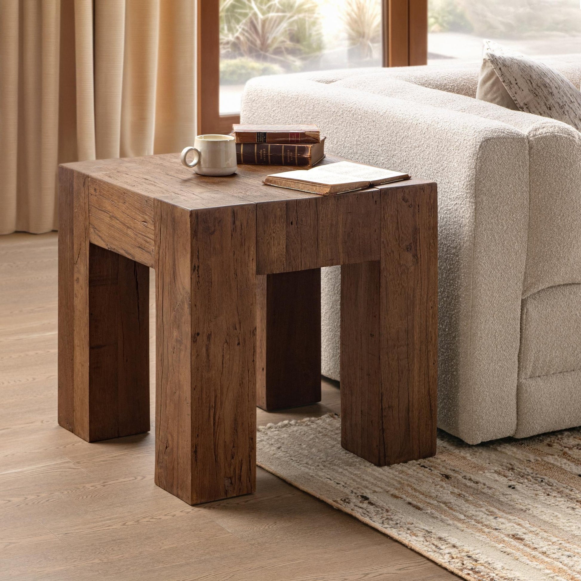 Harvest Mill Reclaimed Wood Console Table Montera End Table Collection