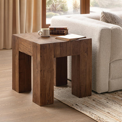 Harvest Mill Reclaimed Wood Console Table Montera End Table Collection