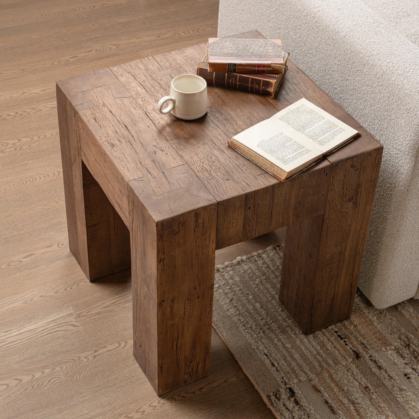 Harvest Mill Reclaimed Wood Console Table Montera End Table Collection