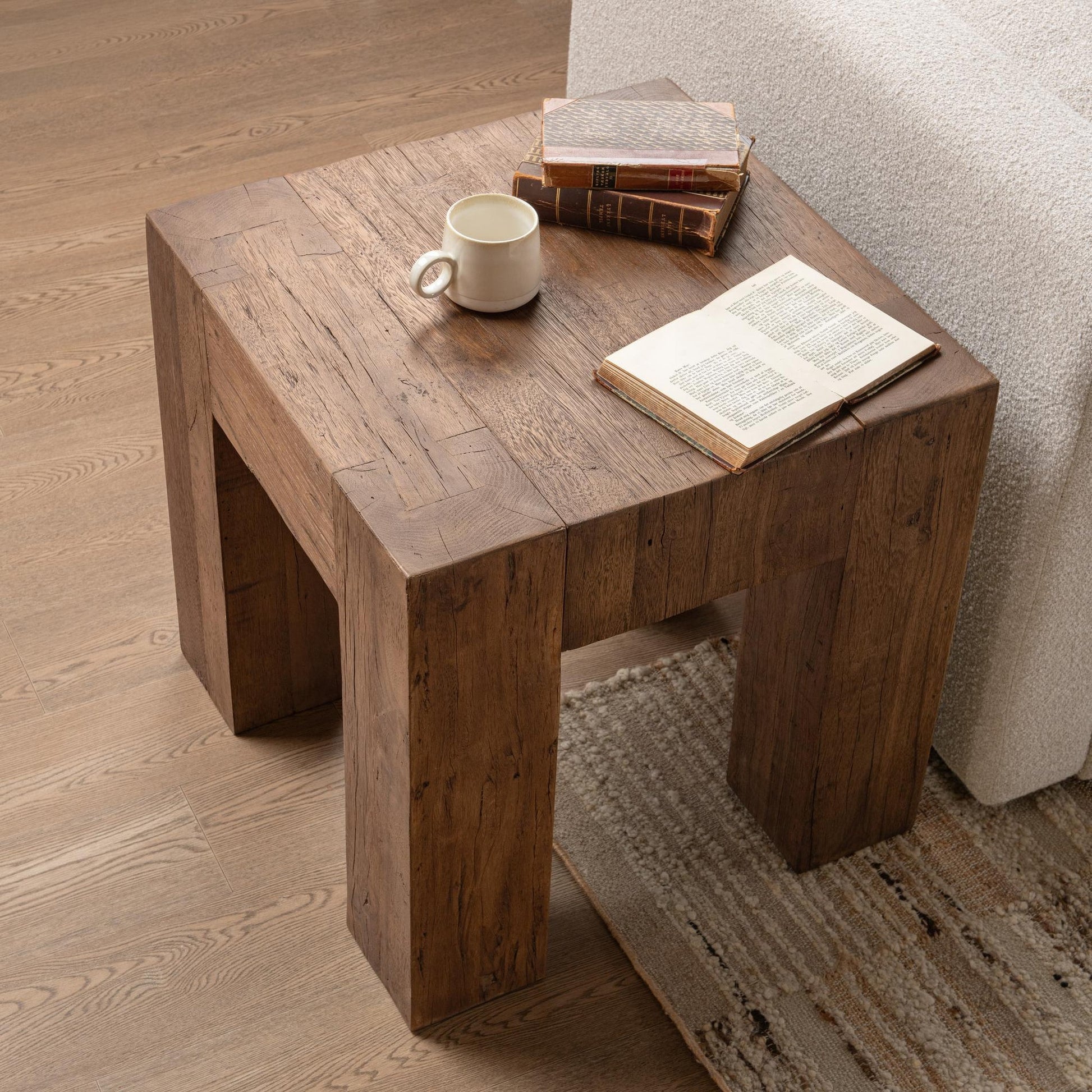 Harvest Mill Reclaimed Wood Console Table Montera End Table Collection