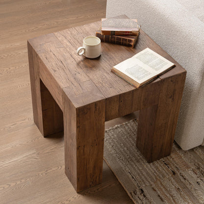 Harvest Mill Reclaimed Wood Console Table Montera End Table Collection