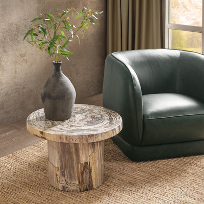 Sepia Vein Petrified Wood Accent & End Table Janelle Accent Table Collection