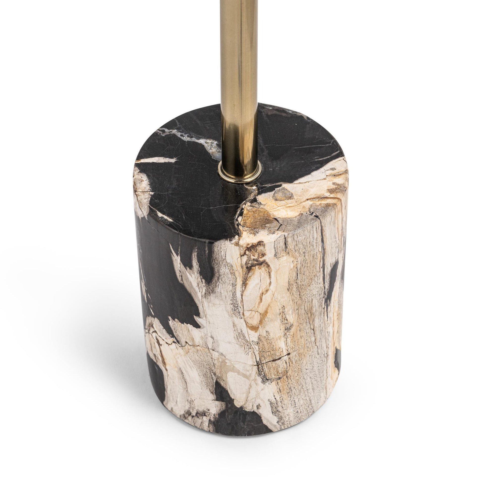 Molten Husk Petrified Wood Accent & End Table Jordyn Accent Table Collection