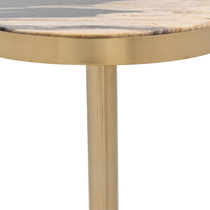 Molten Husk Petrified Wood Accent & End Table Jordyn Accent Table Collection