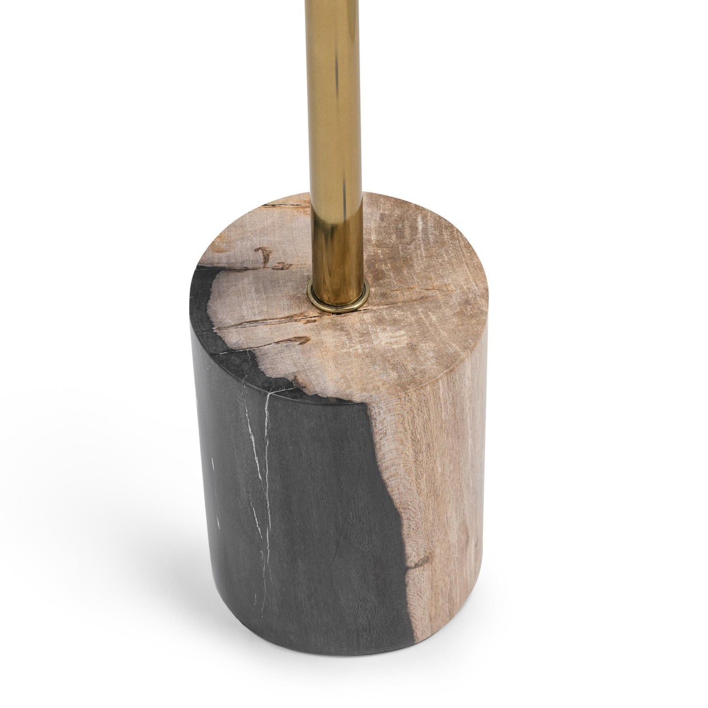 Molten Husk Petrified Wood Accent & End Table Jordyn Accent Table Collection