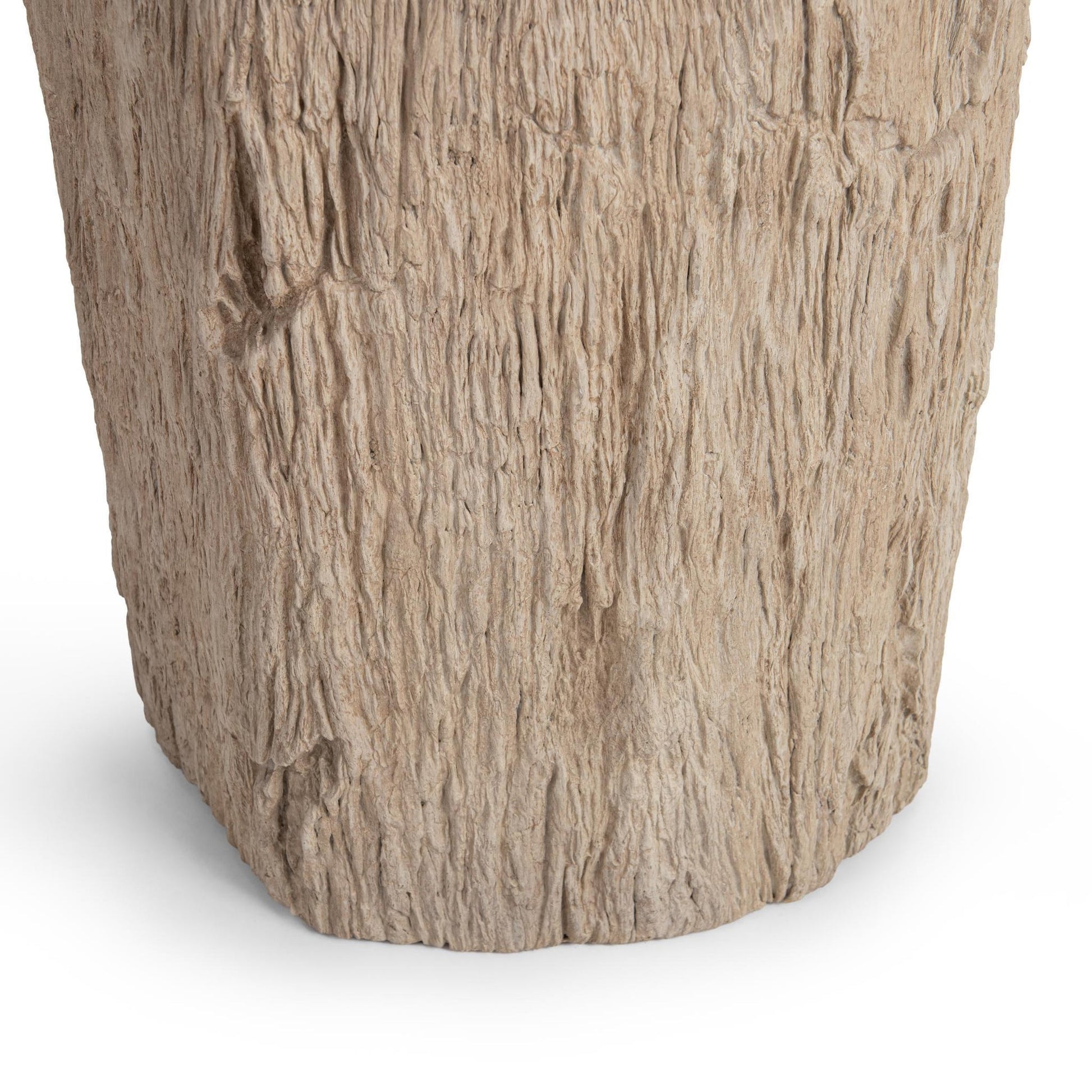 Coastal Birch Petrified Wood Accent & End Table Messi Table Collection