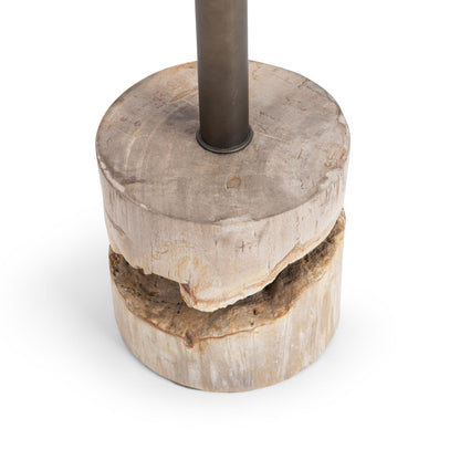 Natural Petrified Wood Accent & End Table Malta Accent Table Collection