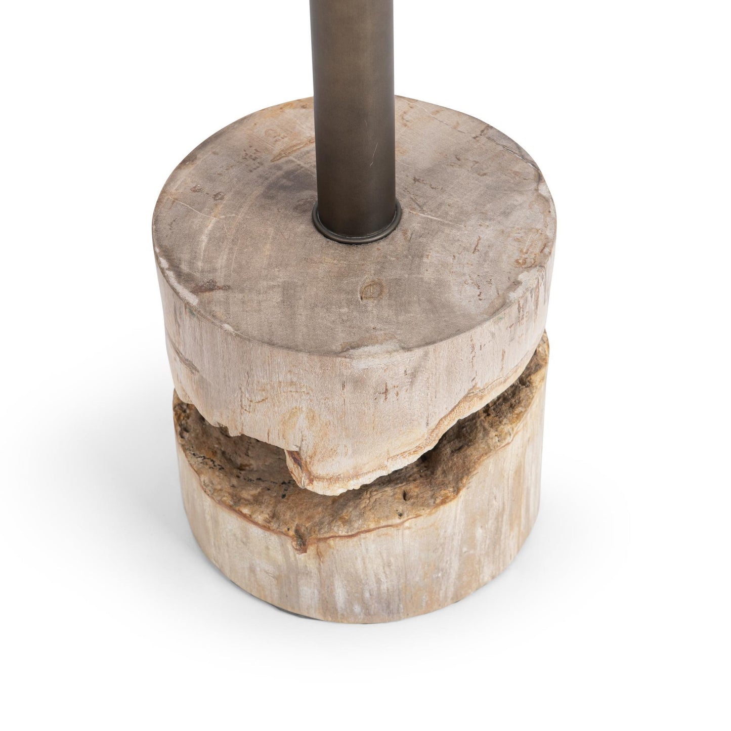 Natural Petrified Wood Accent & End Table Malta Accent Table Collection