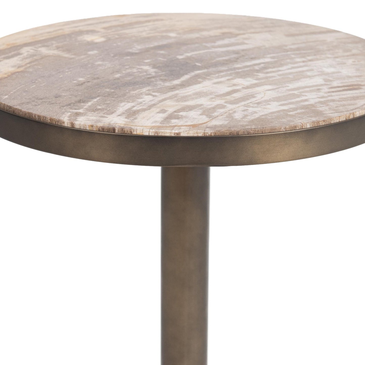 Natural Petrified Wood Accent & End Table Malta Accent Table Collection
