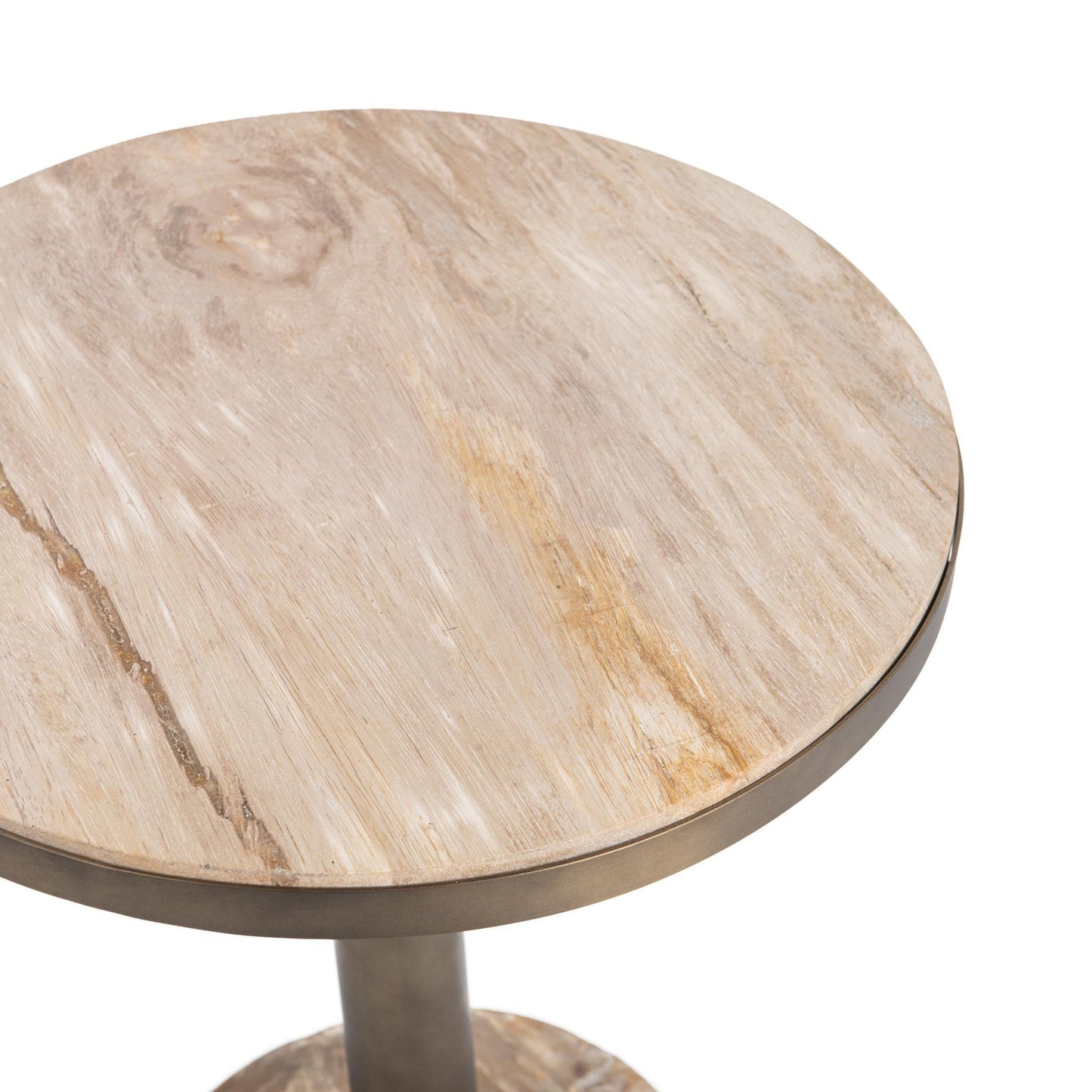 Natural Petrified Wood Accent & End Table Malta Accent Table Collection