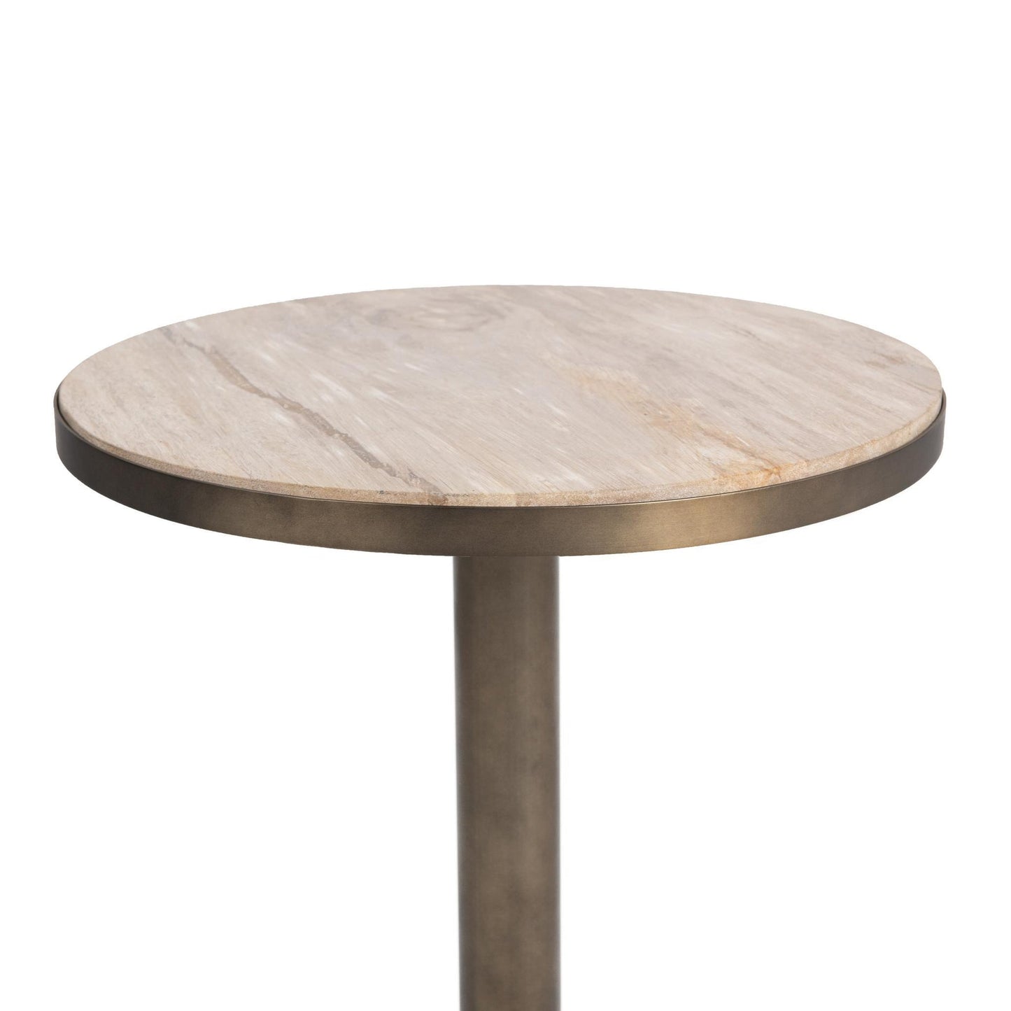 Natural Petrified Wood Accent & End Table Malta Accent Table Collection