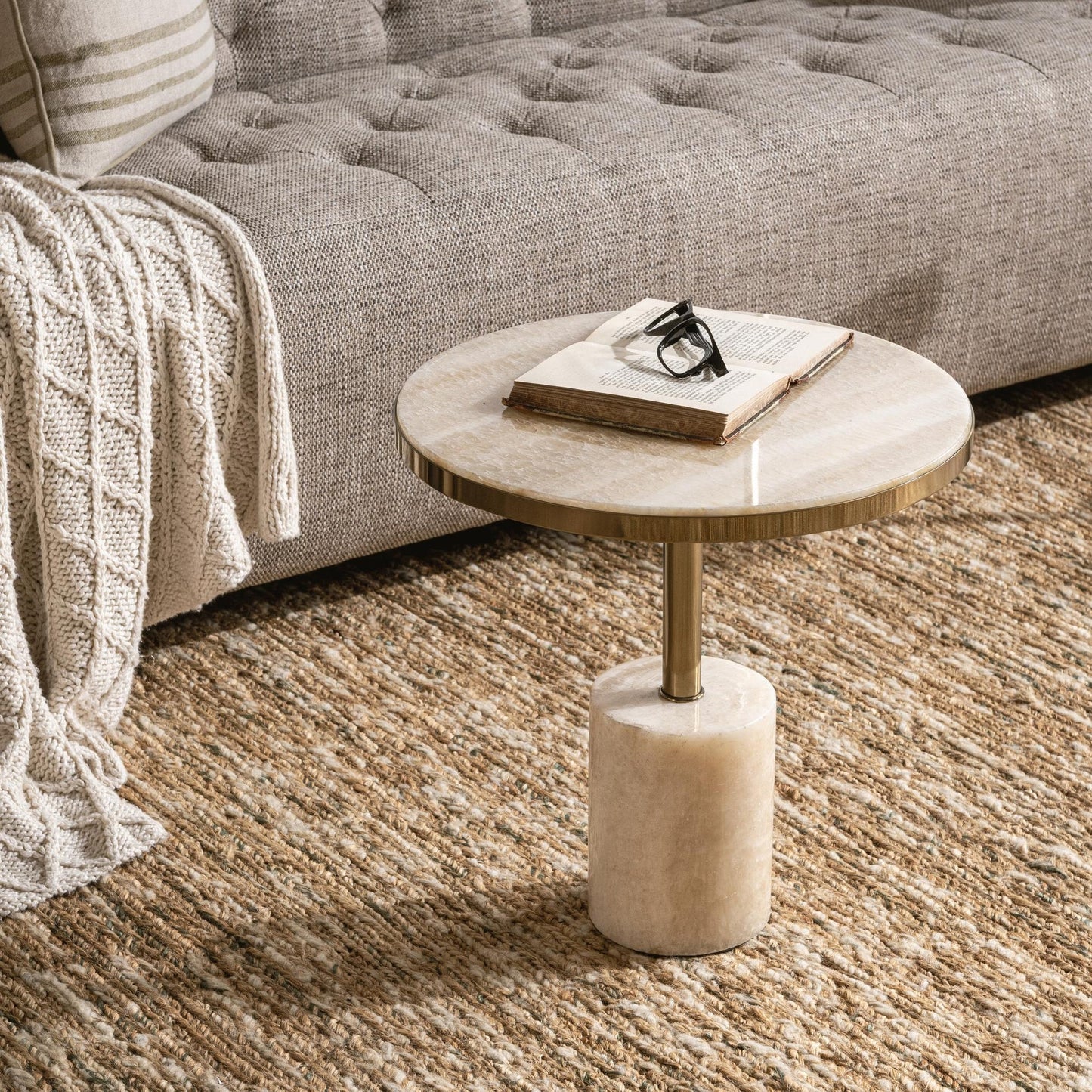 Champagne Onyx Accent & End Table Jordyn Accent Table Collection