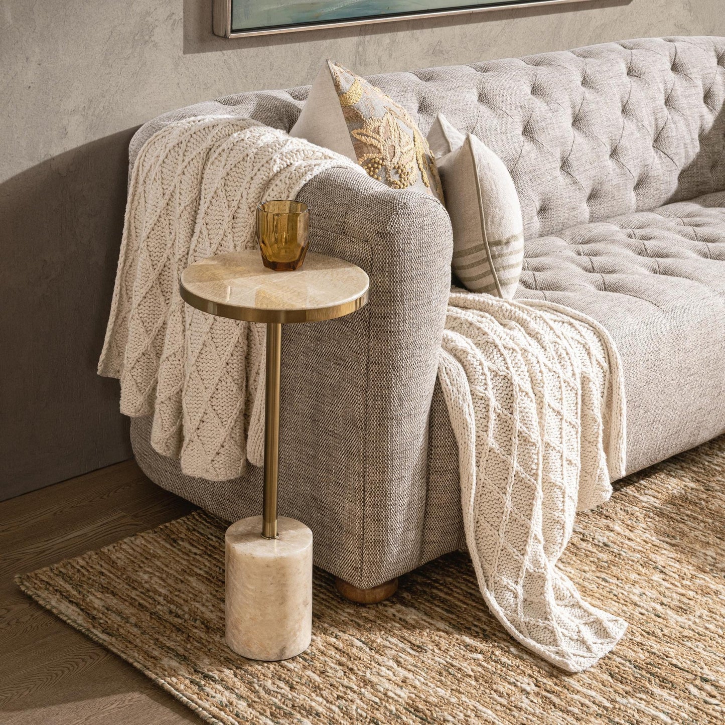 Champagne Onyx Accent & End Table Jordyn Accent Table Collection