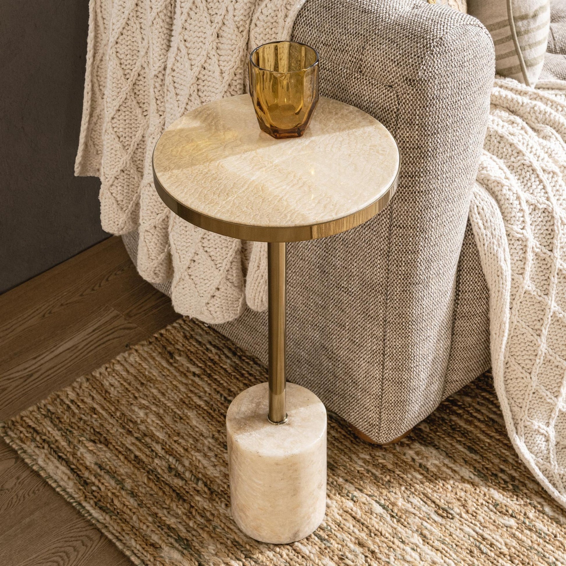 Champagne Onyx Accent & End Table Jordyn Accent Table Collection